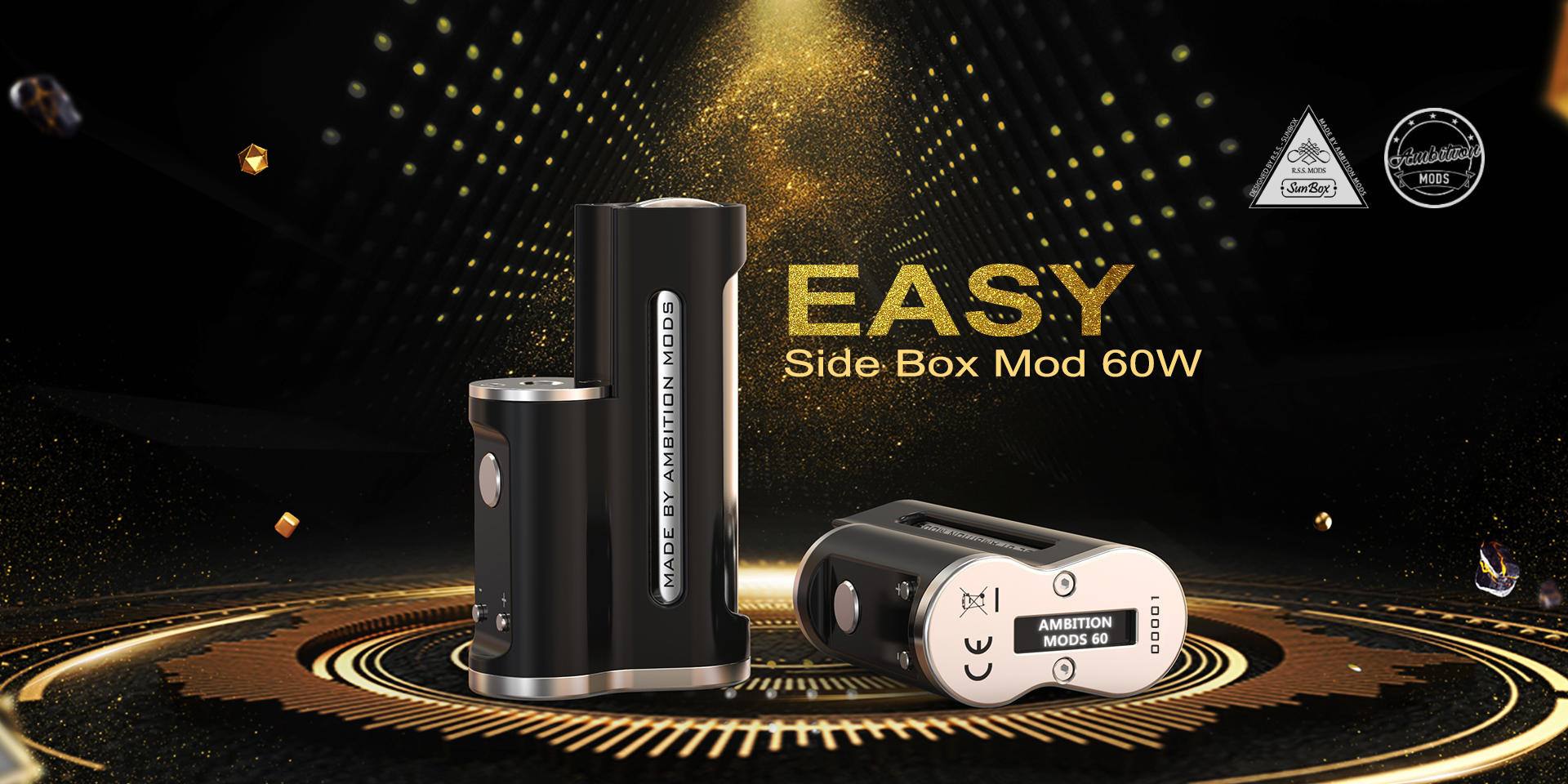 easy box mod 60w by ambition mods vape experts sunbox 8