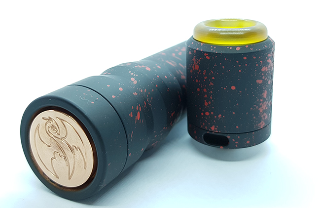 vindicator 21700 kennedy vapor vapexperts black red splatter kit123