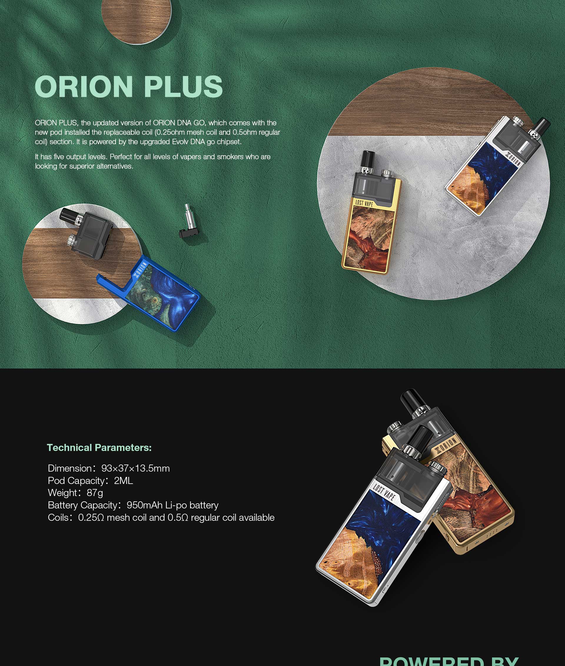 Lost Vape Pod Orion DNA Plus vapexperts 1