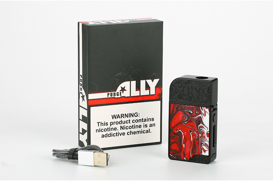 Purge Mods Ally Pod TC Battery 950mAh vapexperts box