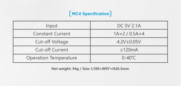 charger xtar mc4 vapexperts 6