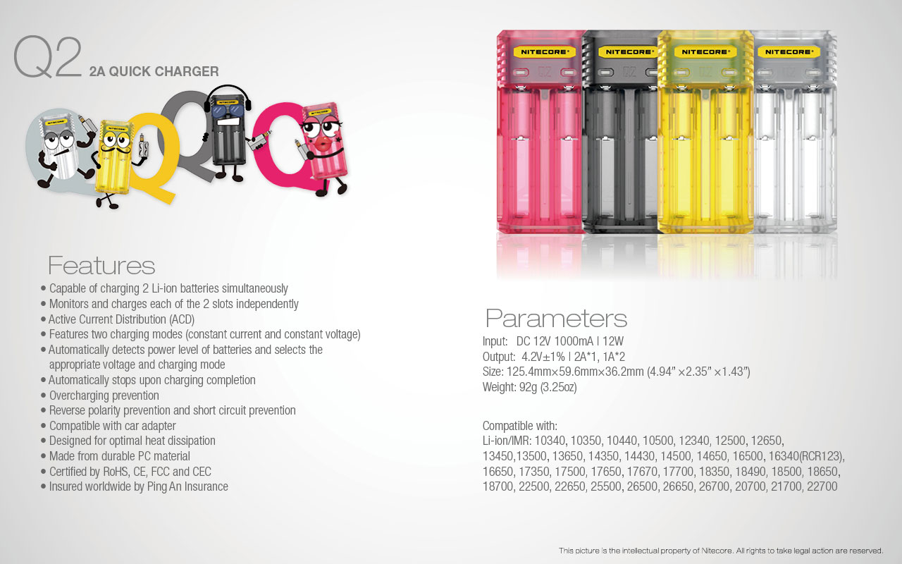 NITECORE Q2 charger vapexperts 18