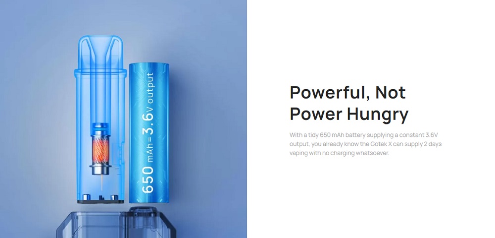 gotek x 650mah 2ml by aspire 6