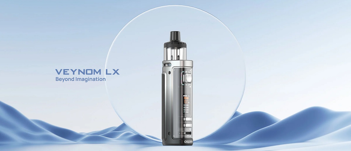 veynom lx 100w pod mod kit 5ml 3200mah by aspire 1