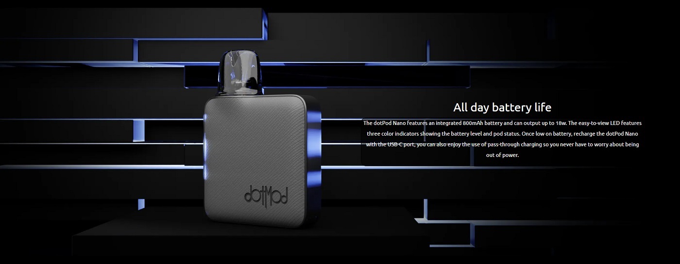 dotpod nano 800mah 2 0ml by dotmod 3