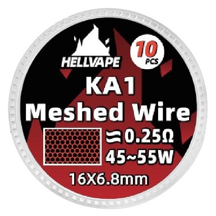 dead rabbit m rta 25mm meshed wire ka1 0 25ω 45 55w by hellvape