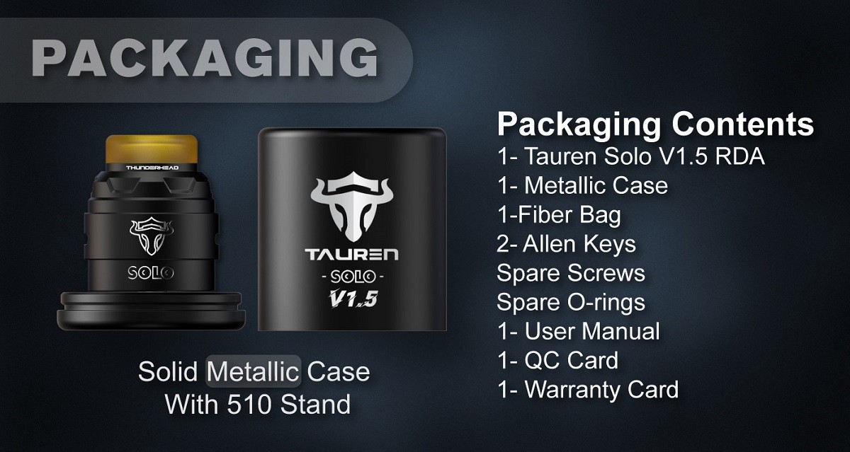 tauren solo rda v1 5 25mm by thunderhead thc 7