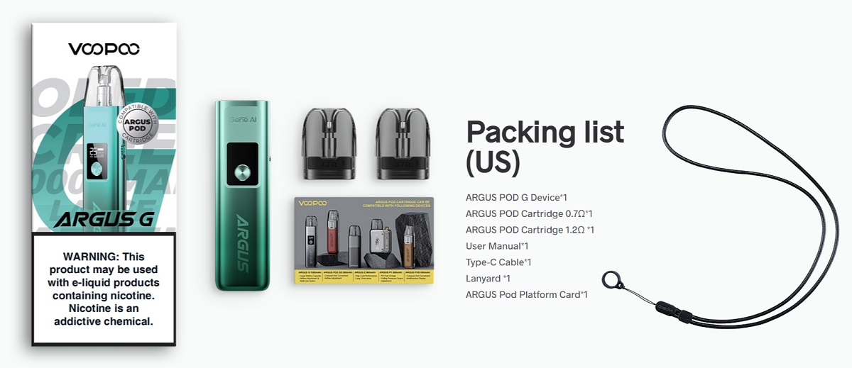 argus g pod kit 1000mah 2ml by voopoo 10